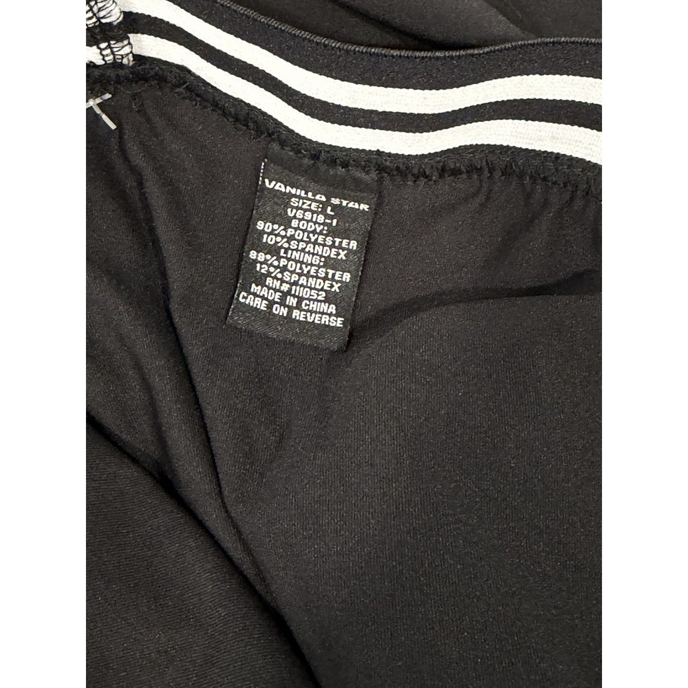 Vanilla Star Pleated Mini Skort L Striped Waistband Tennis Pickleball Preppy - Picture 5 of 8